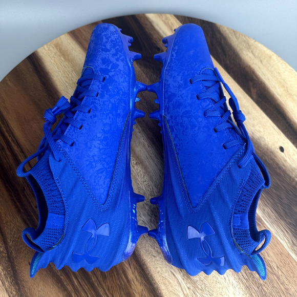 Under Armour Blur 2 MC Suede Blue Football Cleats 3027978-400 Men’s Size 15 - Picture 5 of 7